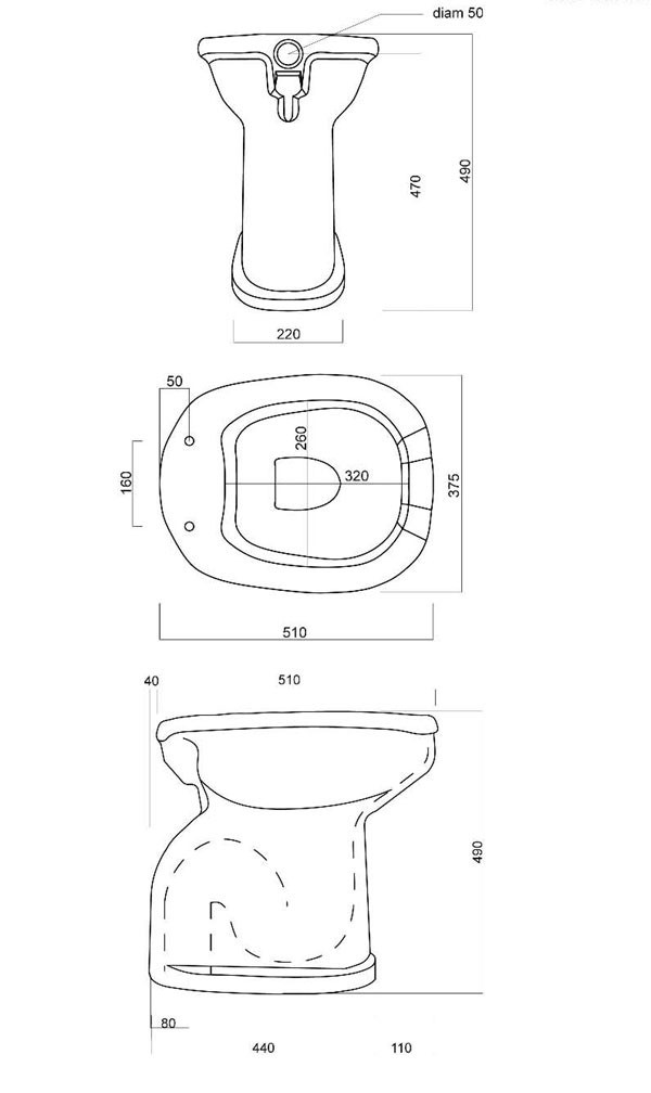 Water per disabili con bidet incorporato