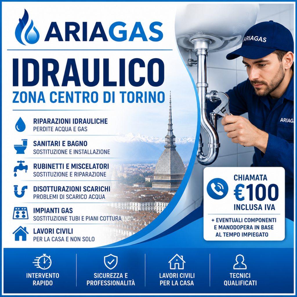 Idraulico zona Centro di Torino