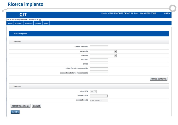 Registrazione al catasto impianti termici
